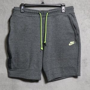 Nike Shorts Men Large Gray Tech Fleece Zip Pocket Drawstring Athletic 628984-037
